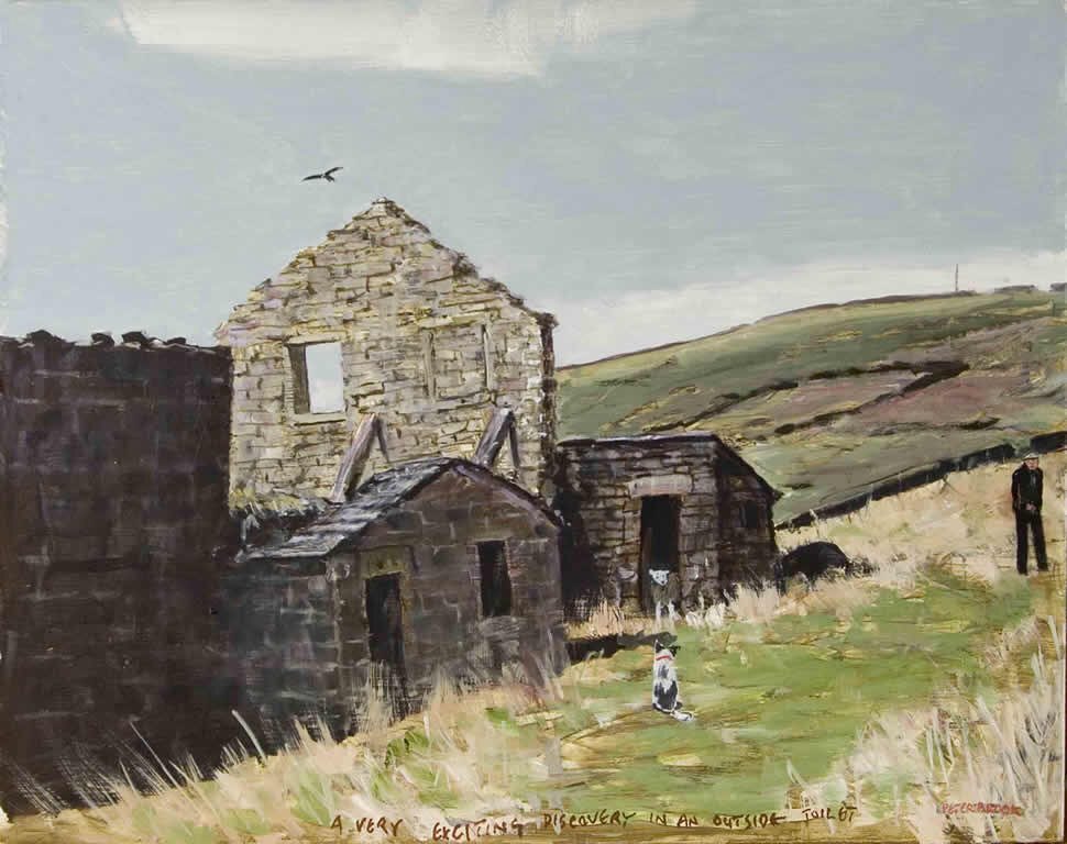 ‘A very exciting discovery in an outside toilet’ by Peter Brook RBA