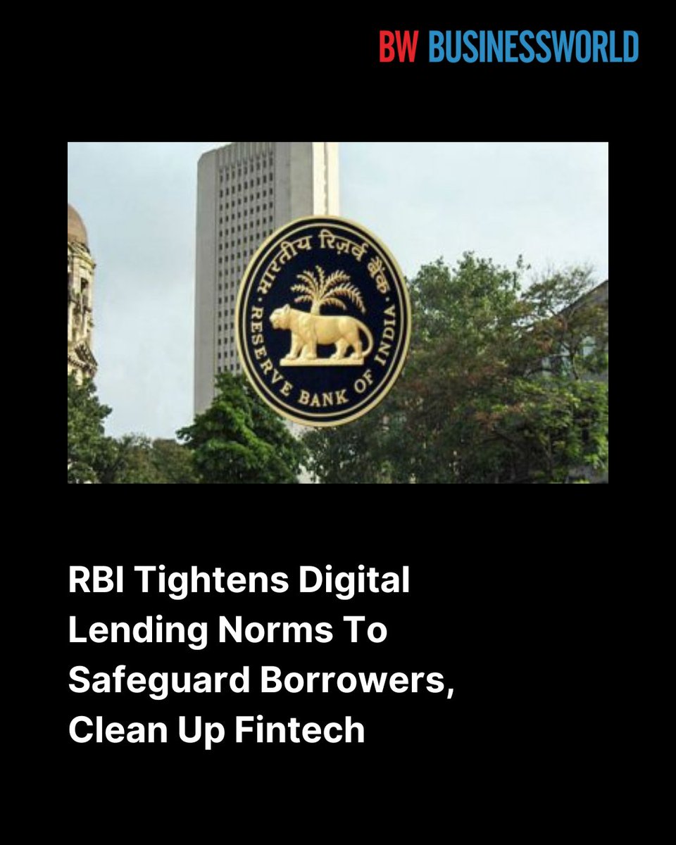 BWBusinessworld's tweet image. From cooling-off periods to app directories, the RBI’s Digital Lending Directions 2025, aim to reform India&apos;s growing digital credit space and restore borrower trust

Read More: ow.ly/Qp9Z50VQpe5

#RBIReforms #FintechIndia #IndiaFinance #LendingInnovation #RBI