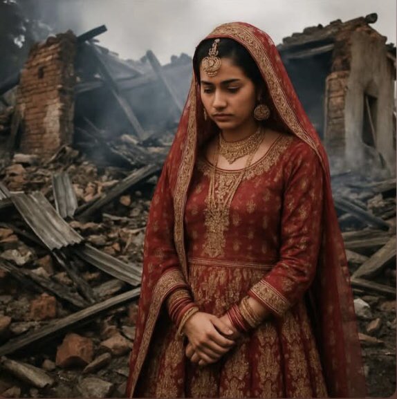 A day before her wedding. Kupwara bride loses home 💔