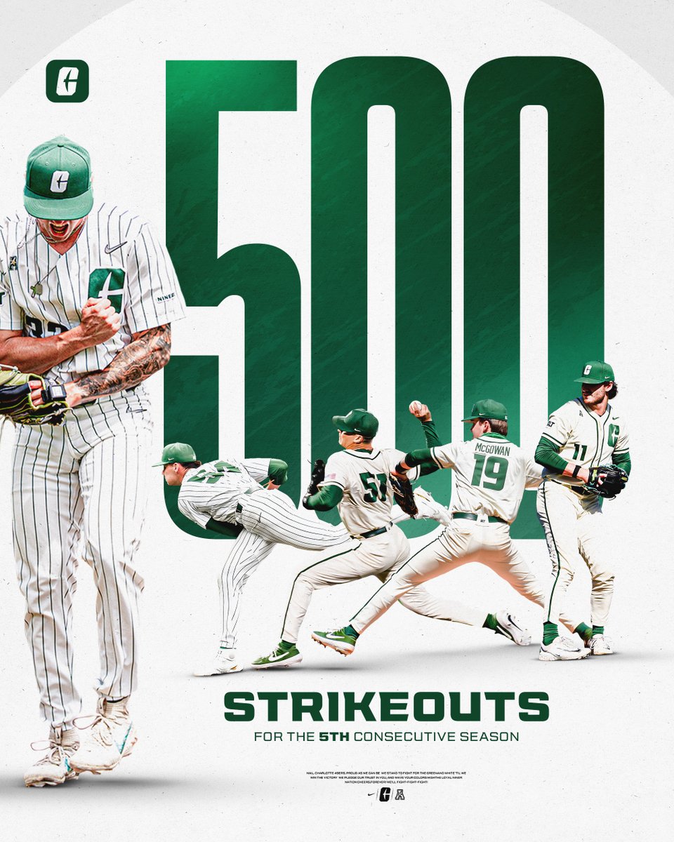 𝐁𝐚𝐜𝐤-𝐭𝐨-𝐛𝐚𝐜𝐤-𝐭𝐨-𝐛𝐚𝐜𝐤-𝐭𝐨-𝐛𝐚𝐜𝐤-𝐭𝐨-𝐛𝐚𝐜𝐤

Last night we made it five consecutive seasons crossing the 500-strikeout mark 👊👊👊👊👊

#GoldStandard x #9ATC