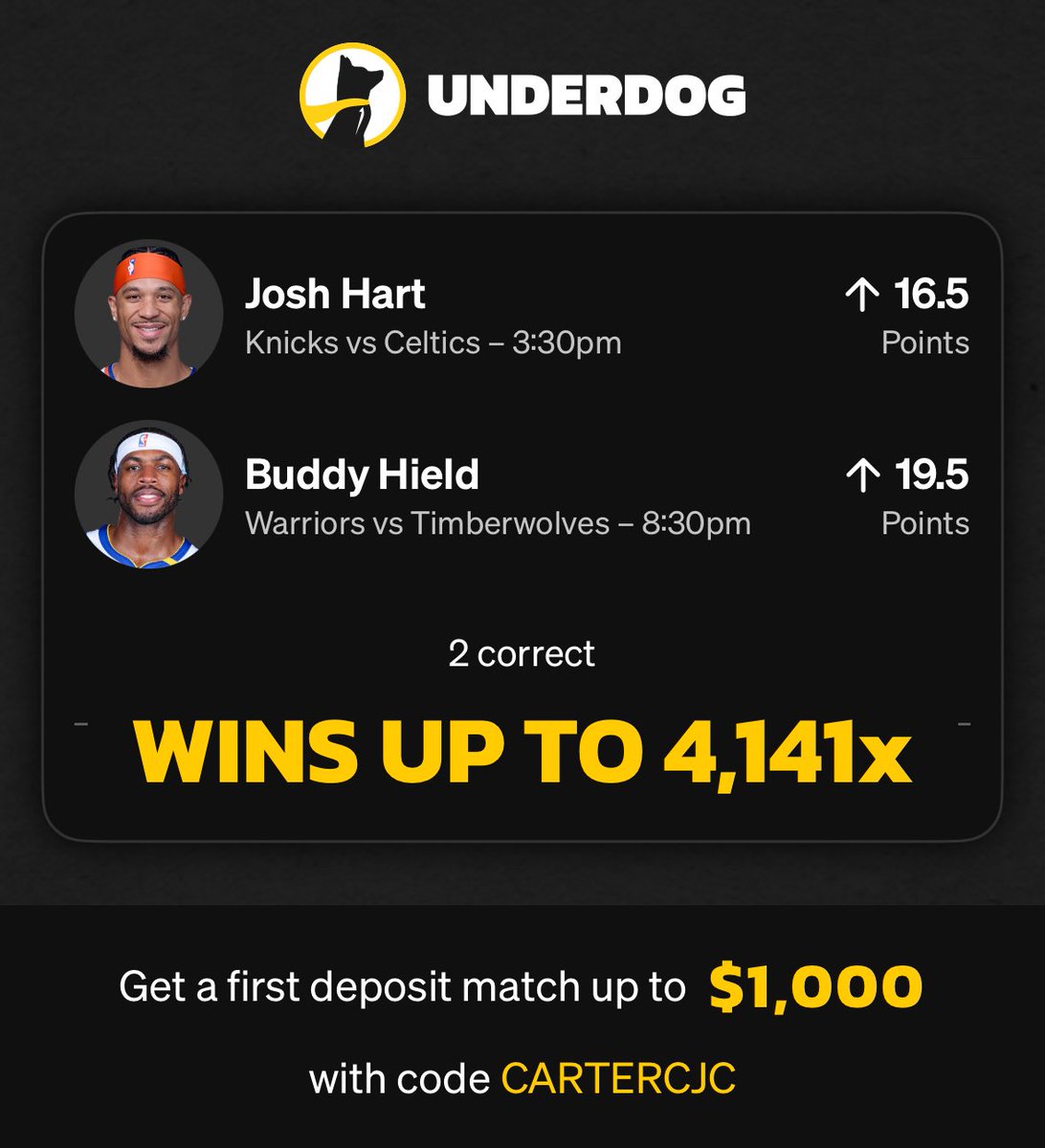 play.underdogfantasy.com/es-Q3FEcH3FGR

Streak starter 4000x✅