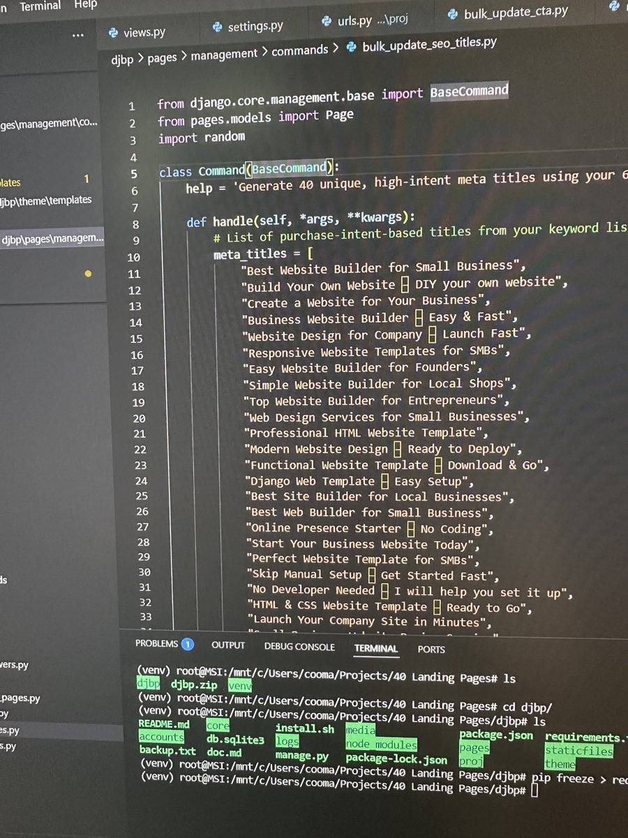 georgedevz's tweet image. Building 40 landing pages programmatically.

Each with their own unique SEO keywords targeting 4 different personas 

Not sure how well they will convert but doing everything I can to maximise conversion