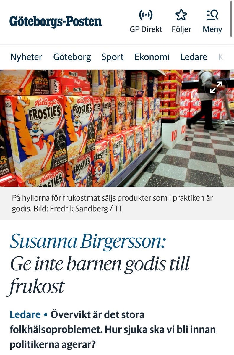 Precis så här. Det är inte kött, mjölk eller ägg som är problemet. Det är att äta och dricka godis som om det vore mat. Läsvärt igen av <a href="/susbirgersson/">Susanna Birgersson</a> 

”Frågan om hur mycket kött och vilket slags kött som är tillrådligt att äta diskuteras livligt. Varje nytt litet