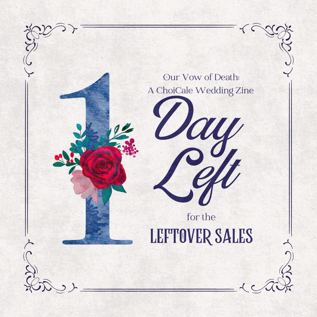 💌 Today's a fitting celebration for The One 💌

One year has passed since we exchanged Our Vow of Death for Choi Han and Cale.
Now, only one day remains for the leftover sales.
This is your last chance to keep a memento of this very precious bond.

#ChoiCale #MyXAnniversary