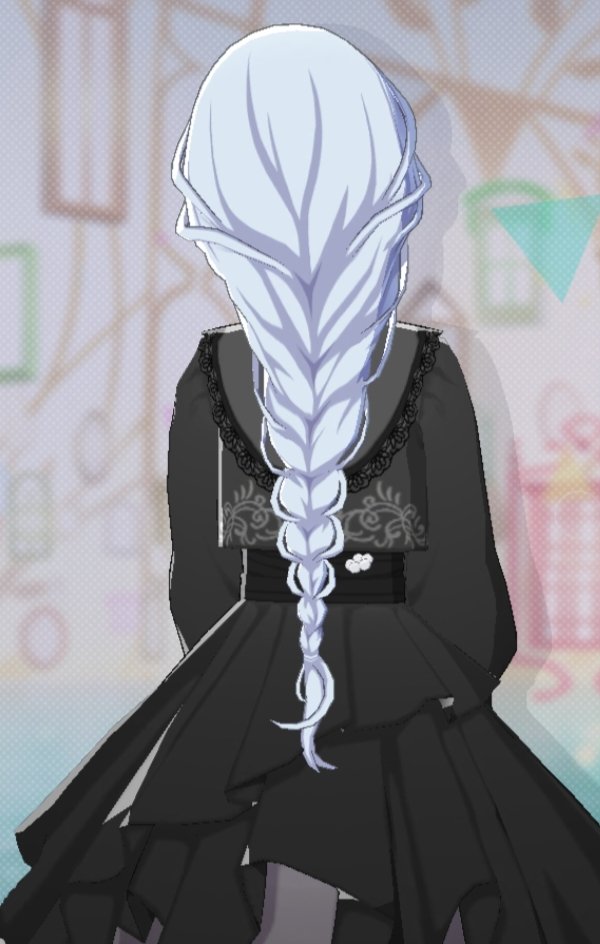 they made her pigtail hair longer? but why the pearl is floating