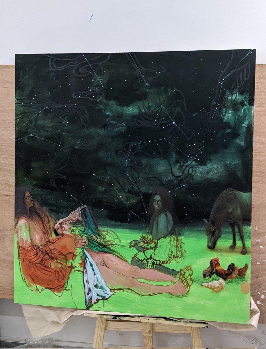 ayoguofficial's tweet image. my most recent painting 🎨 
Not all those who wonder are lost 
Oil on canvas 
2025
currently showing at 154 New York, Booth 23