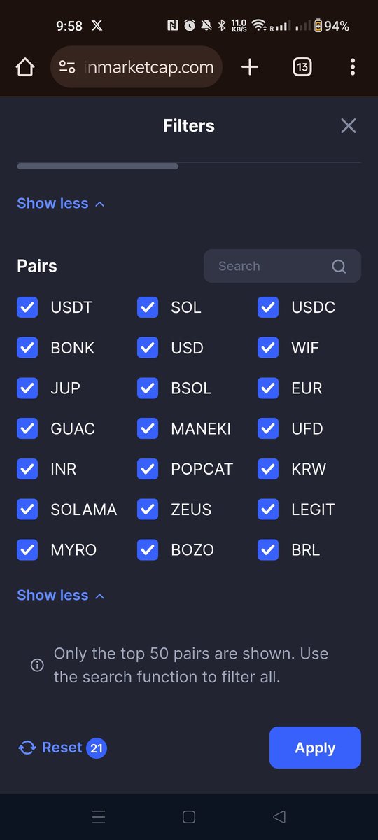 xyrusjosh's tweet photo. pairs of $WEN all over the exchanges ( 46 CEX exchange  and 100 + dex exchange  ) @wenwencoin https://t.co/QkCgZ3KEj2