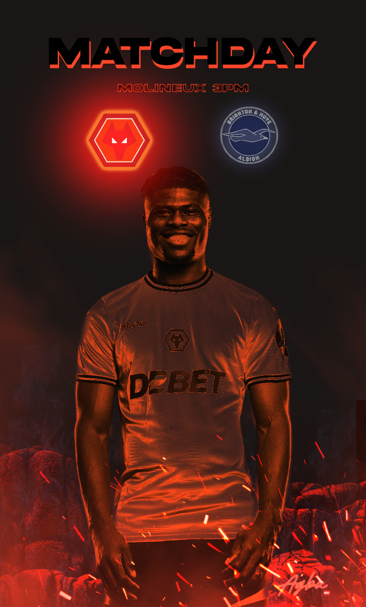 The next 3 games (Btn, CP, Bfd) will give us an idea of Wolves' true standing in the league. Starting with Brighton, all 3 are just above us

VP will have half an eye on next season but will definitely want the win
There's no reason we don't win this!

COME ON ME BABBEEEZ!

#WWFC