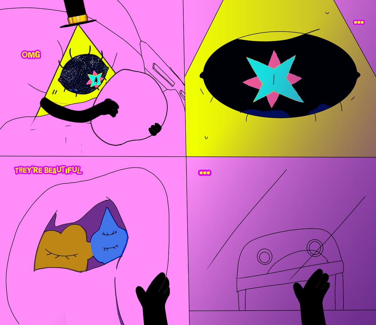 MilenPrower's tweet image. Mothers Day °^°
This is a #RepentanceBill of another timeline with "Happy Ending"
#gravityfallsfanart #GravityfallsAu #BillCipher #billford