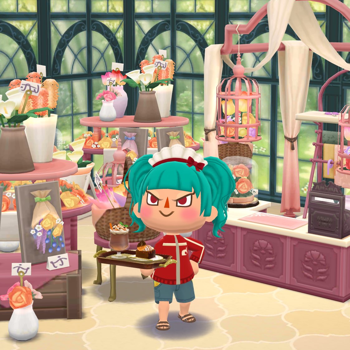 メイドの日ってことでジャージメイド

#ポケ森レイアウト
#ポケ森コーデ
#ぷんぷん森
#メイドの日2025 
#ジャージメイド
#なんかいろいろ違う
