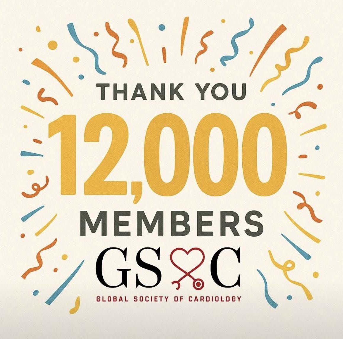 GSoC (@gsocers) on Twitter photo Thank u for 12,000 Members
We are truly grateful to have reached 12,000 members in the Global Society of Cardiology.
This milestone reflects your trust, shared passion, and commitment to advancing cardiovascular care.
We r honored to be on this journey with you. <a href="/GSoCPresident/">GSoCPresident</a> Thank u for 12,000 Members
We are truly grateful to have reached 12,000 members in the Global Society of Cardiology.
This milestone reflects your trust, shared passion, and commitment to advancing cardiovascular care.
We r honored to be on this journey with you. <a href="/GSoCPresident/">GSoCPresident</a>