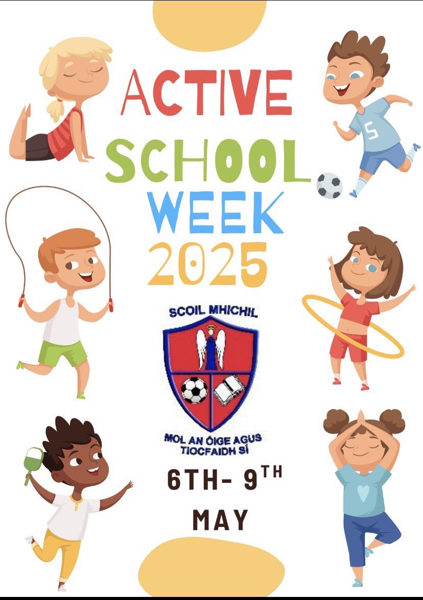 St. Michael's NS, Corcaghan (@corcaghanns) on Twitter photo ⭐️ Active School Week 2025 ⭐️
A big thank you to all our fantastic coaches who made Active School Week so enjoyable- Jiving Gym, Border Bounce, Monaghan Sports Partnership & Glide groove roller skating company and <a href="/SchoolFitness1/">School Fitness Ireland</a> <a href="/ActiveFlag/">Active School Flag</a> <a href="/Oide_PrimaryPE/">Oide Primary Physical Education</a> 🏃♀️🤸♀️⚽️⛸️👏 ⭐️ Active School Week 2025 ⭐️
A big thank you to all our fantastic coaches who made Active School Week so enjoyable- Jiving Gym, Border Bounce, Monaghan Sports Partnership & Glide groove roller skating company and <a href="/SchoolFitness1/">School Fitness Ireland</a> <a href="/ActiveFlag/">Active School Flag</a> <a href="/Oide_PrimaryPE/">Oide Primary Physical Education</a> 🏃♀️🤸♀️⚽️⛸️👏