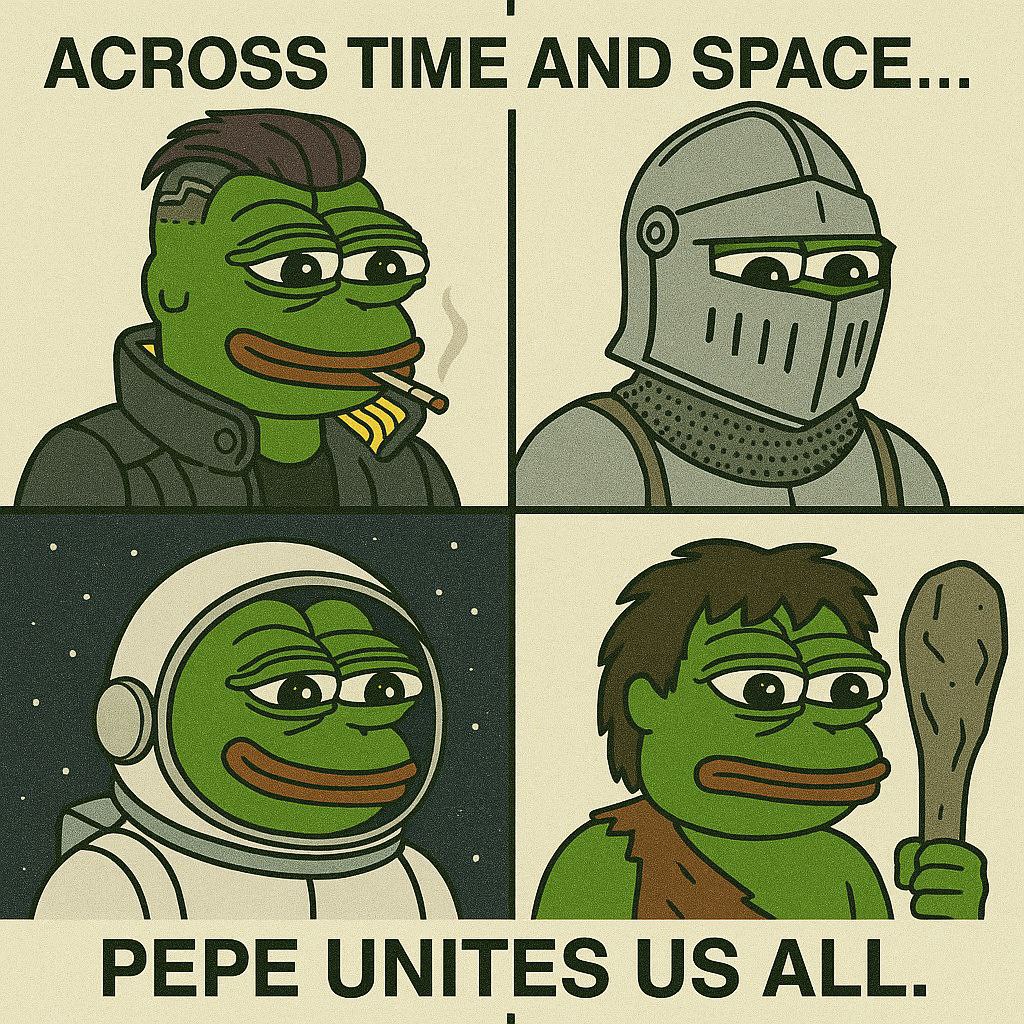 $PEPE has been uniting #degens worldwide since 2023

#Pepeisforeveryone