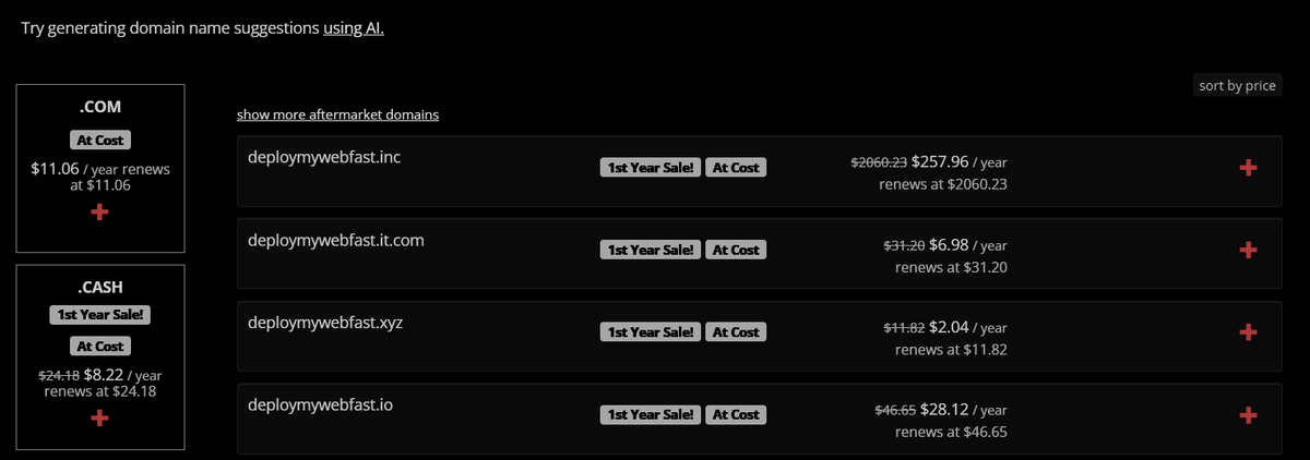 georgedevz's tweet image. Sourcing 40 domains. I better not going over budget...