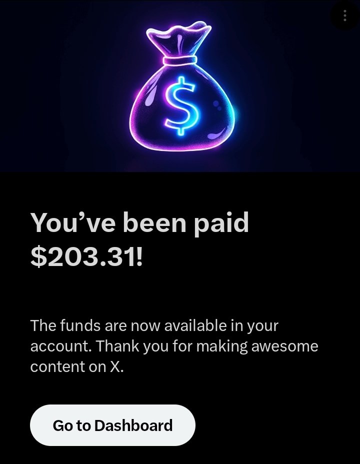 Received X payout 💰

Thank you all!