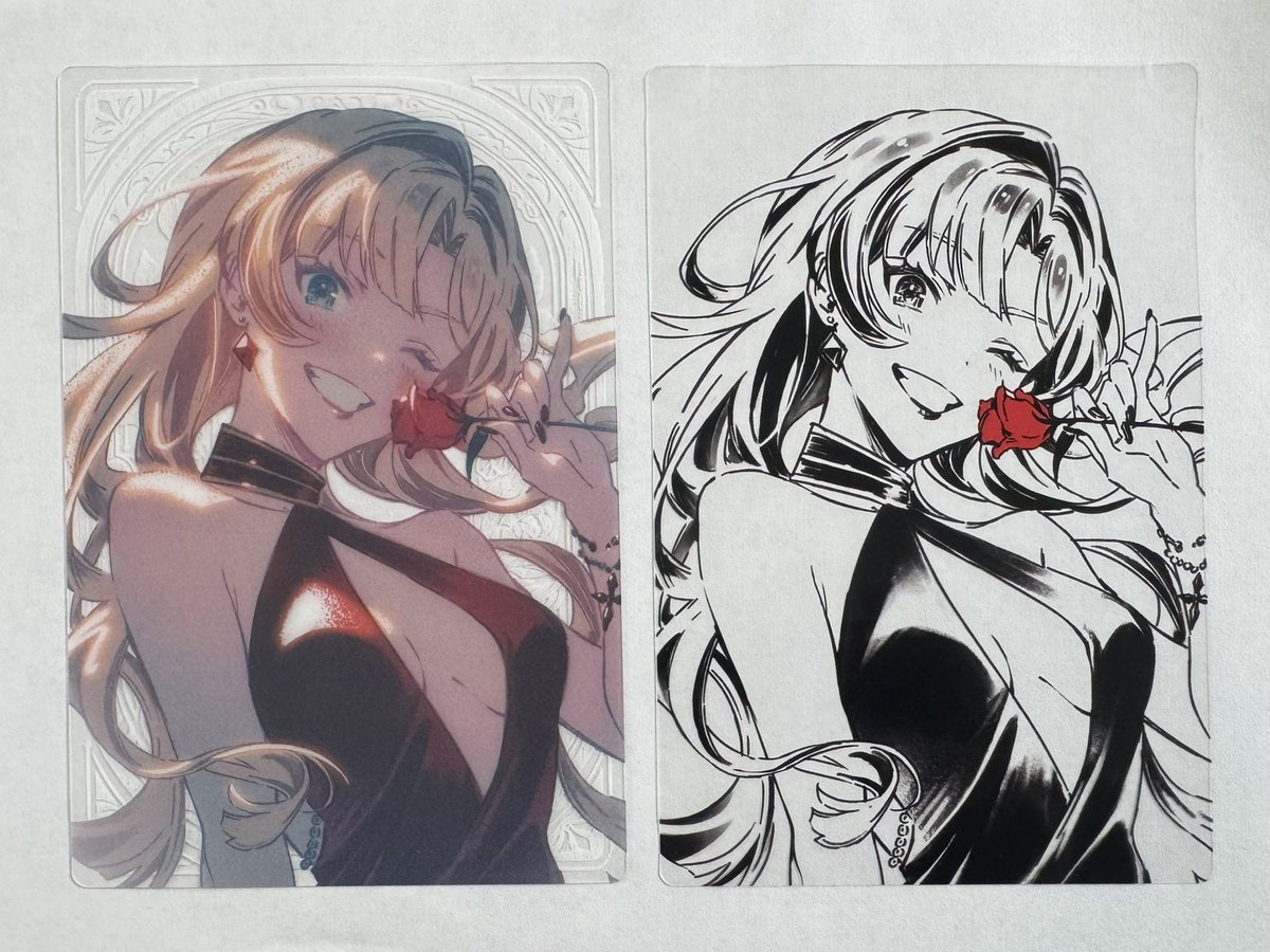 yaminabe9's tweet photo. グラブルの返礼品、去年も同じキャラに送ってるとクリア素材だから重ねれる…！
カラーにツヤベタしたかんじ？
これもいい！
#グラブル
#グラブルVD2025 https://t.co/H7ytyBVa4x