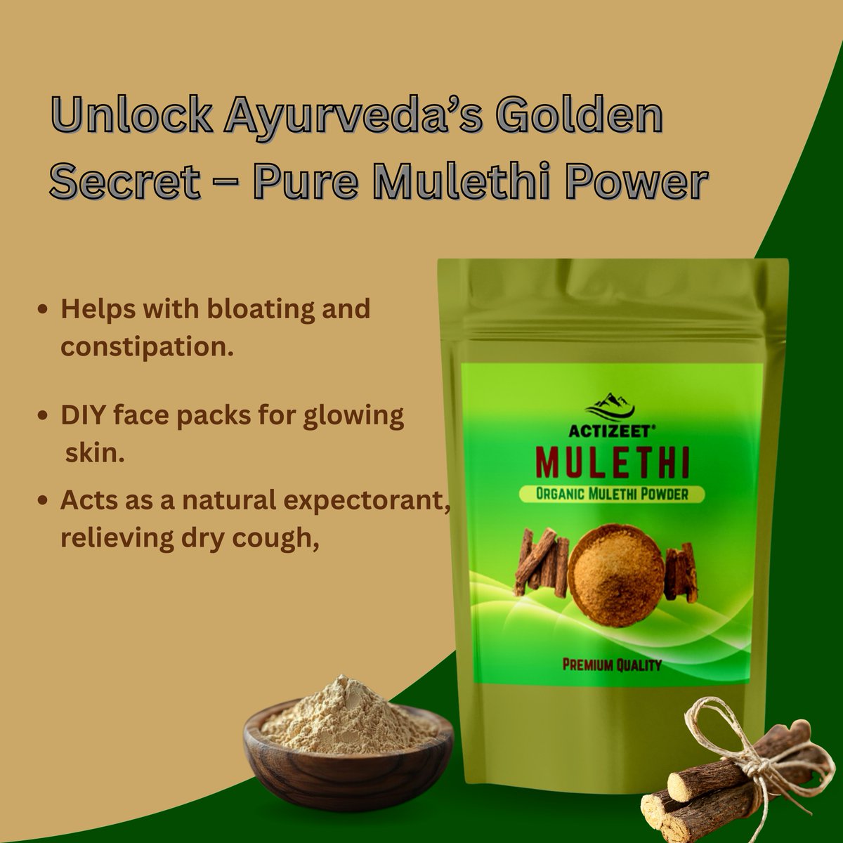 PureHealthscape's tweet image. Say goodbye to throat irritation &amp;amp; hello to a clear, confident voice.
Packed with ancient Ayurvedic power, ACTIZEET Mulethi Powderis your natural solution for voice clarity &amp;amp; wellness.
👉 actizeet.in/mulethi-powder…
#MulethiPowder #VoiceCare #Ayurveda #HerbalRemedy #DetoxNaturally