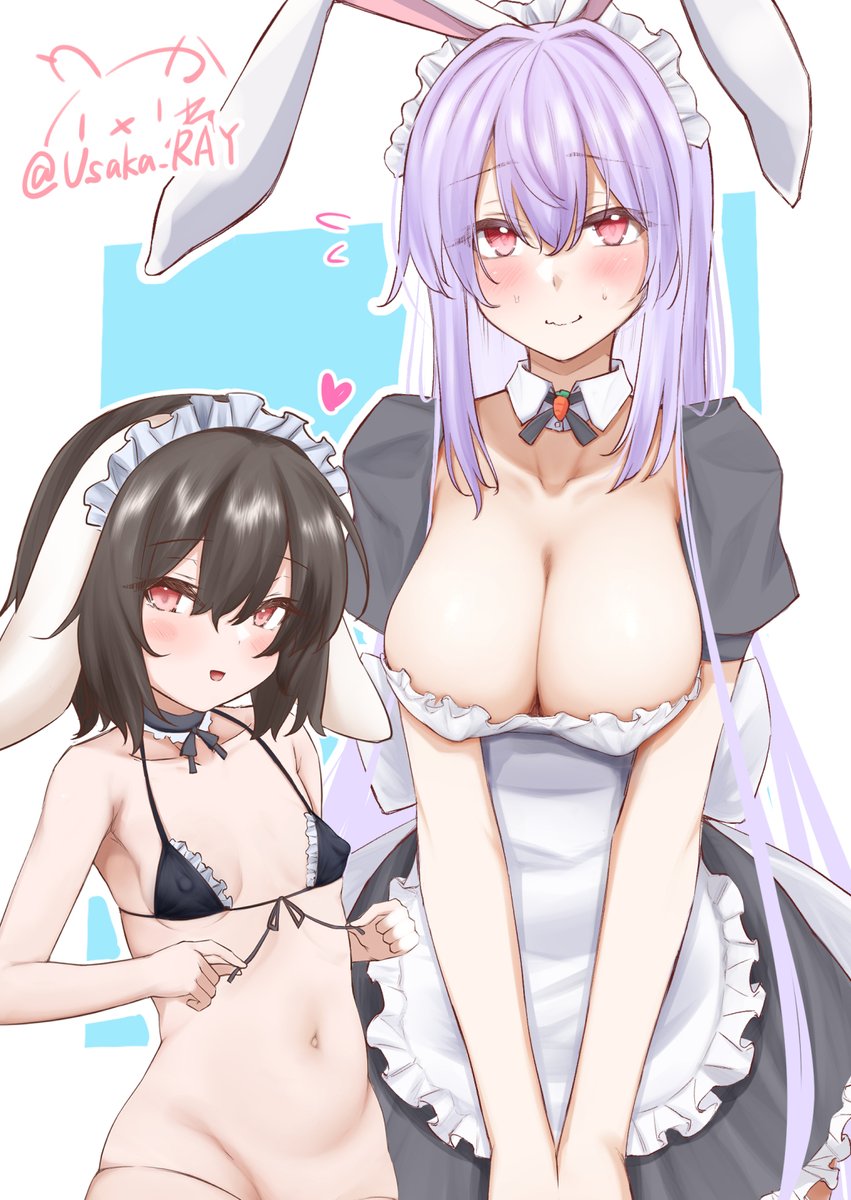 メイドの日のうさぎさん'sです(再掲です)🐰🐰 