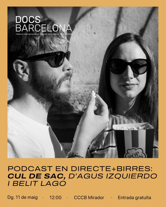 Cul de Sac (@elculdesac_) on Twitter photo 📅Aquest diumenge 11 de maig, en el marc del <a href="/DocsBarcelona/">DocsBarcelona</a>, acompanyeu-nos al programa en directe de Cul de Sac! Després podrem fer el vermut tots plegats.
⌛12h
📍Mirador CCCB 📅Aquest diumenge 11 de maig, en el marc del <a href="/DocsBarcelona/">DocsBarcelona</a>, acompanyeu-nos al programa en directe de Cul de Sac! Després podrem fer el vermut tots plegats.
⌛12h
📍Mirador CCCB