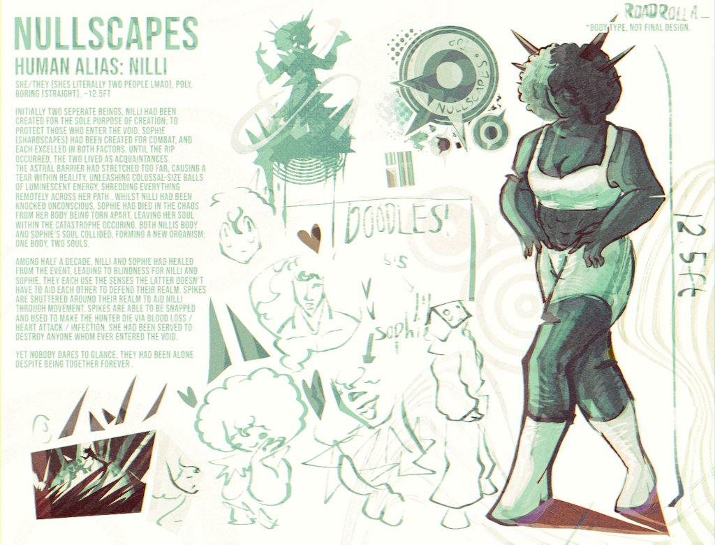 Nilli doodle board + lore drop because I got bored... I need to draw more Geometry Dash OCS aside from the same like three lol 😵‍💫

Feel free to ask questions about her! I'll answer it, and even visualise it if it's creative nuff!