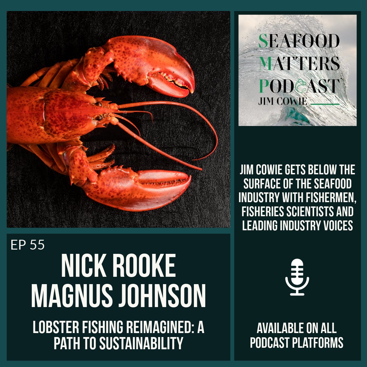 SeafoodMatters's tweet image. Nick Rooke and Magnus Johnson explore the future of lobster fishing. 🎧 #SeafoodMattersPodcast