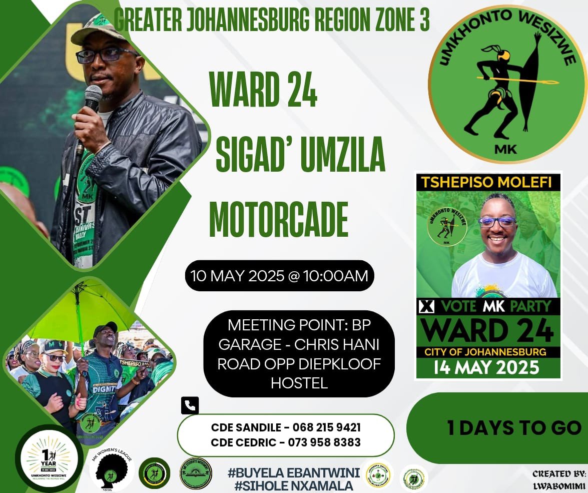 All roads lead to Johannesburg Ward 24, sengewethu lomzila ✊🏾
