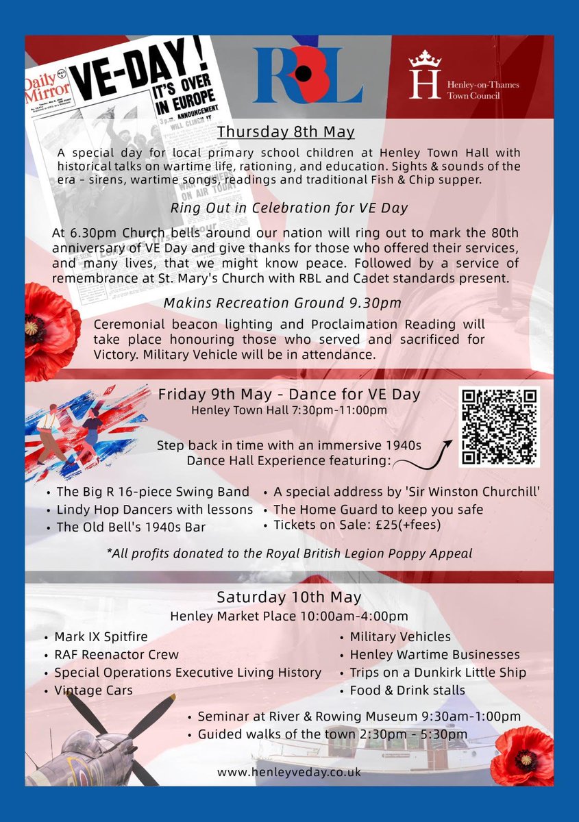 Angelina Jones (@amtjones1966) on Twitter photo Pls RT & share. Today , May 10th , All things VE Day in Henley Market Place ( 10 - 4 ) & Seminars at River & Rowing Museum ( 9.30 - 1 ) . All welcome <a href="/river_rowing/">River & Rowing Museum</a> <a href="/richardpinches/">richard pinches</a> <a href="/henleyherald/">henley herald</a> <a href="/henleystandard/">Henley Standard</a> <a href="/GreenerHenley/">GreenerHenley</a> <a href="/HenleyToads/">Henley Toad Patrol</a> <a href="/HenleyPhotos/">Henley-on-Thames</a> <a href="/HenleyTrains/">Henley Trains</a> Pls RT & share. Today , May 10th , All things VE Day in Henley Market Place ( 10 - 4 ) & Seminars at River & Rowing Museum ( 9.30 - 1 ) . All welcome <a href="/river_rowing/">River & Rowing Museum</a> <a href="/richardpinches/">richard pinches</a> <a href="/henleyherald/">henley herald</a> <a href="/henleystandard/">Henley Standard</a> <a href="/GreenerHenley/">GreenerHenley</a> <a href="/HenleyToads/">Henley Toad Patrol</a> <a href="/HenleyPhotos/">Henley-on-Thames</a> <a href="/HenleyTrains/">Henley Trains</a>