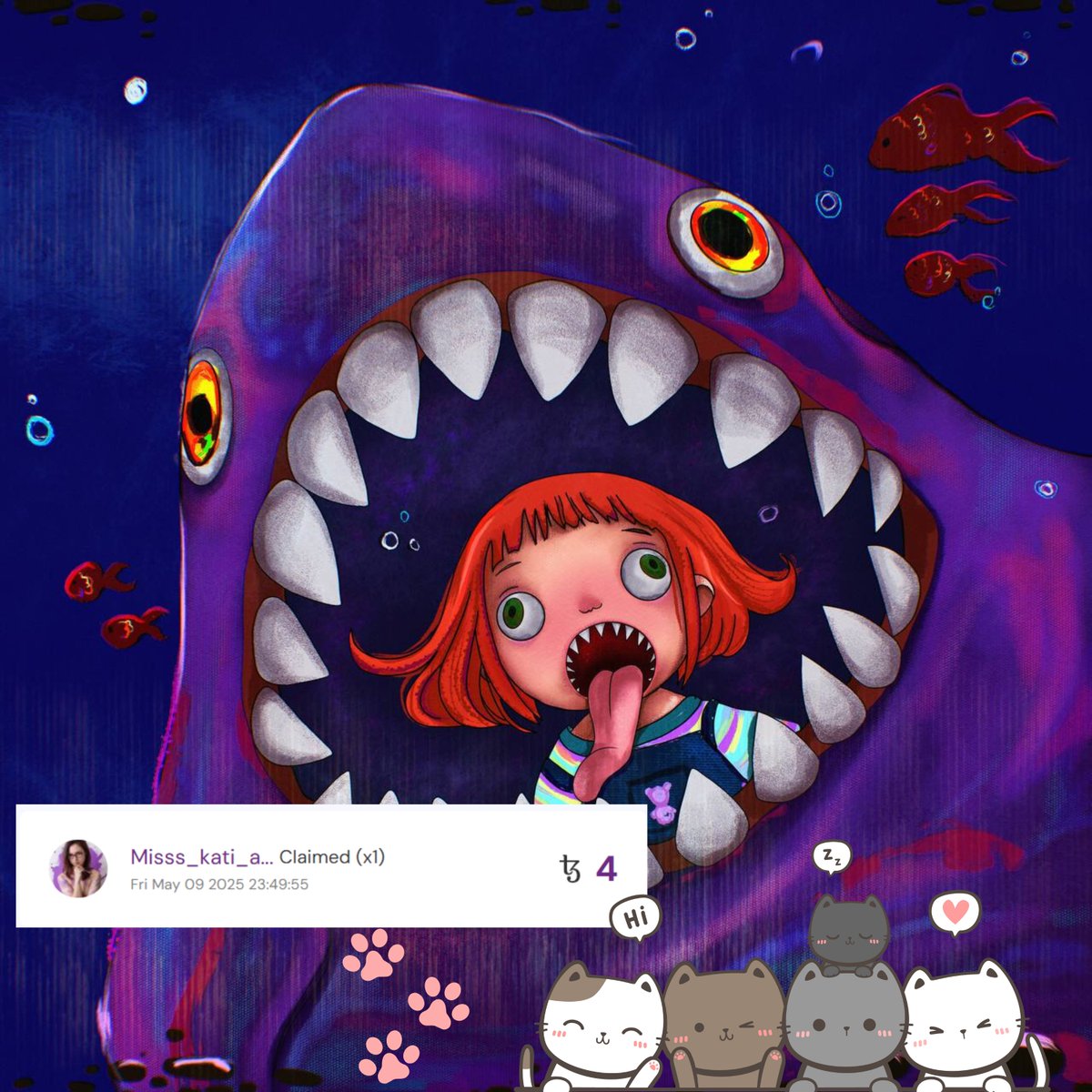 thank you so much, <a href="/misss_kati_art/">Misss_Kati_art☘️NFT.NYC'25</a> , for supporting my art 🥹🩷

 every sale is a tiny step closer to my dream, and this one means the world ✨