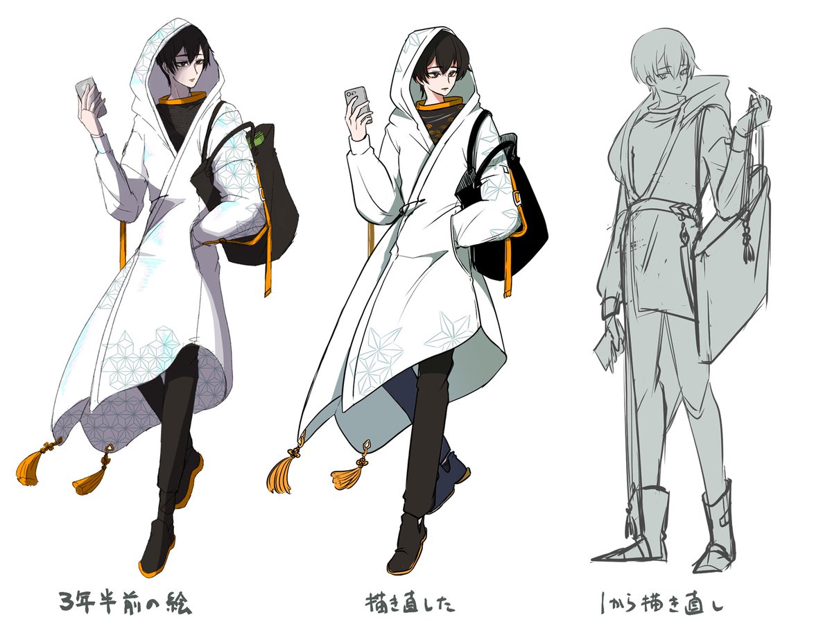 mas_trpg's tweet photo. 立ち絵を描き直す遊びをしてました。
画力の変化を感じて嬉しくなりました。 https://t.co/P1uEMhzk6v
