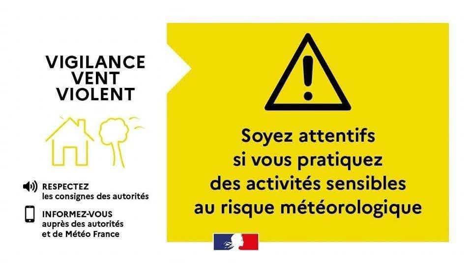 Image de Préfet du Tarn - ⚠️#VigilanceJaune – vent violent dans le Tarn ⚠️
Le département du Tarn sera placé en vigilance jau