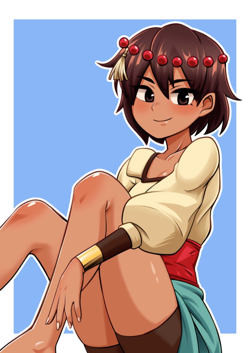 落書き　indivisible アジュナ
褐色娘好き