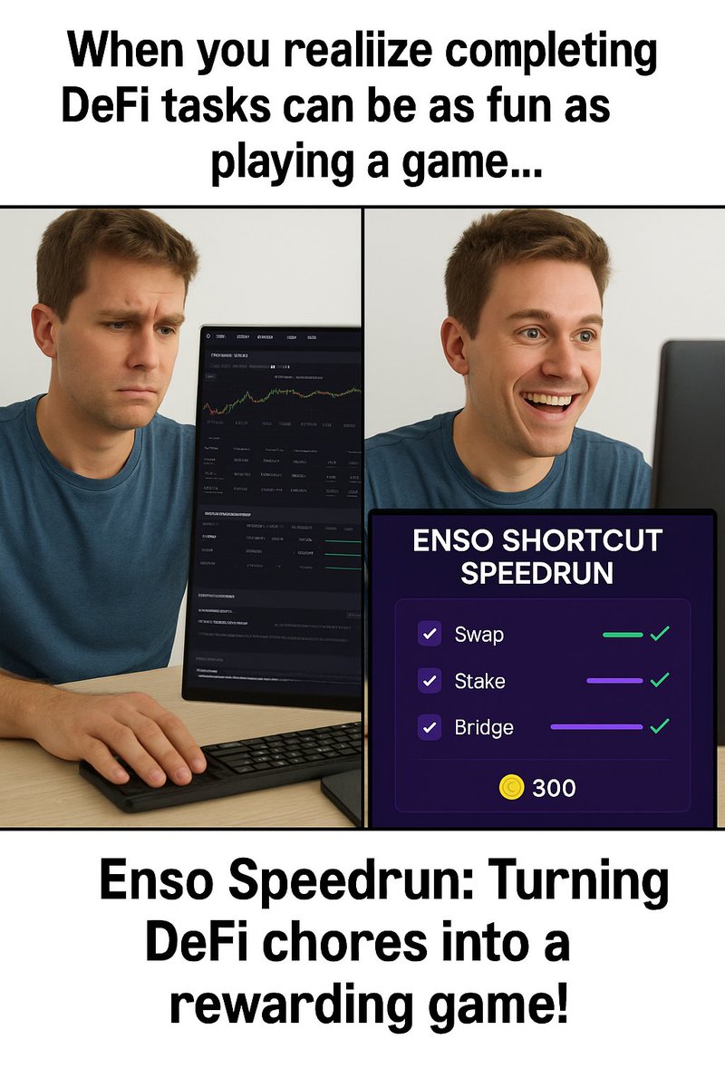 Prajyot_ETH's tweet photo. Using DeFi through Enso is as fun as playing GTA VI https://t.co/pyK7bqKQCi