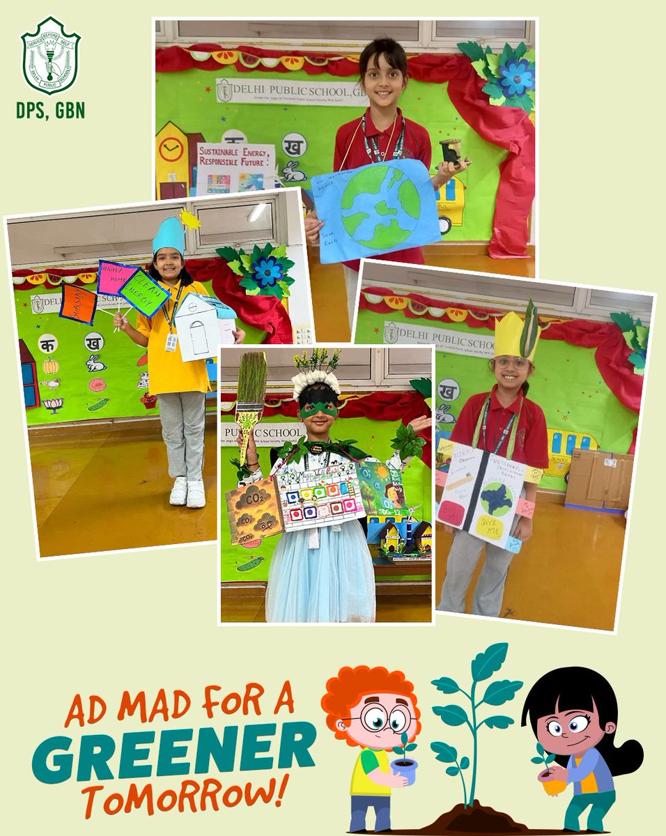 dpsgbn's tweet image. Our young #dipsites of Grade IV showcased their talent in the Inter House #AdMadCompetition, promoting eco-friendly products &amp;amp; highlighting their role in reducing pollution &amp;amp; combating climate change which instilled the importance of #SustainableDevelopmentGoal12.

#DPSgbn #SDG12