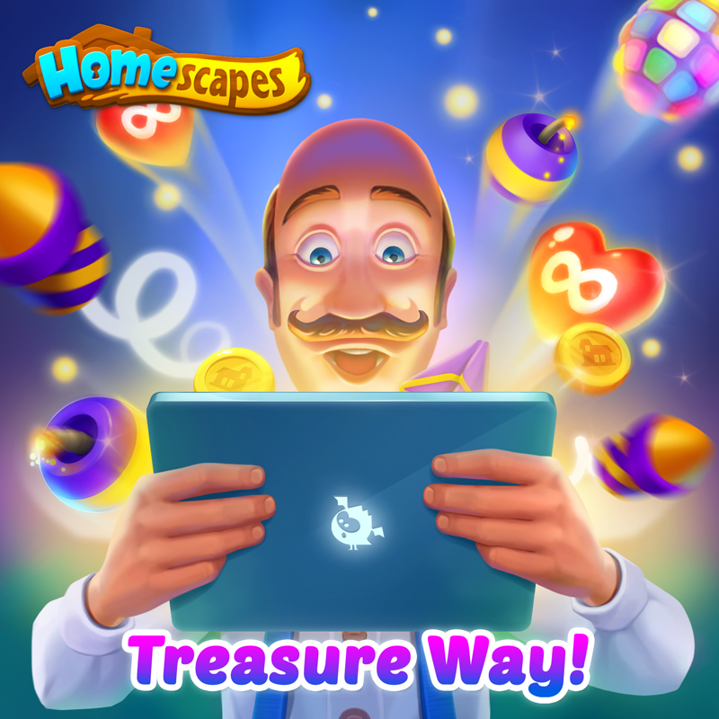 💎 Treasure Way is open: homescapes.onelink.me/zep5/761flmt0 
Follow the trail, collect bonuses, and see how far you can go — your prizes are waiting!
