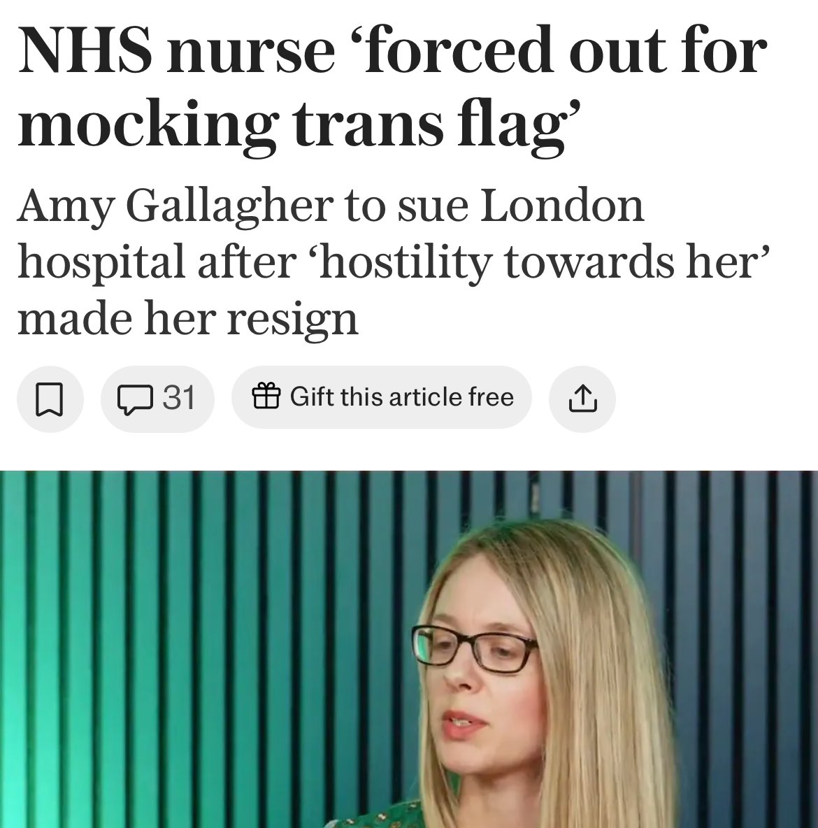 SEEN in Journalism (@journalismseen) on Twitter photo Amy Gallagher (<a href="/StandUptoWoke/">Amy Gallagher</a>) is working via Crowd Justice and Go Fund Me to support her case. Most ‘GC’ cases are funded this way.
telegraph.co.uk/news/2025/05/0… Amy Gallagher (<a href="/StandUptoWoke/">Amy Gallagher</a>) is working via Crowd Justice and Go Fund Me to support her case. Most ‘GC’ cases are funded this way.
telegraph.co.uk/news/2025/05/0…