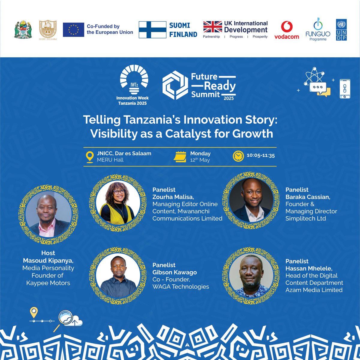 Simplify (@simplify_tz) on Twitter photo On Monday, May 12th, we’re proud to have our Managing Director, Baraka Cassian join the panel at the Future-Ready Summit during Innovation Week Tanzania 2025
<a href="/Funguo_Tz/">Funguo Tanzania</a> <a href="/VodacomTanzania/">Vodacom Tanzania</a> <a href="/costechTANZANIA/">COSTECH</a>
#IW2025 #InnovationWeekTZ #LeadershipInInnovation #TechForDevelopment On Monday, May 12th, we’re proud to have our Managing Director, Baraka Cassian join the panel at the Future-Ready Summit during Innovation Week Tanzania 2025
<a href="/Funguo_Tz/">Funguo Tanzania</a> <a href="/VodacomTanzania/">Vodacom Tanzania</a> <a href="/costechTANZANIA/">COSTECH</a>
#IW2025 #InnovationWeekTZ #LeadershipInInnovation #TechForDevelopment