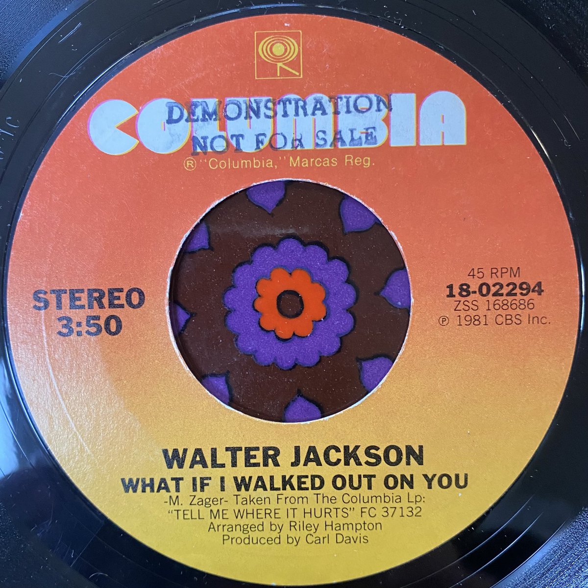 Been after this for ages on 45, with the equally amazing ‘Come To Me’ in the flip. Walter Jackson, The Lord of Deep Soul. A voice beyond this mortal coil.