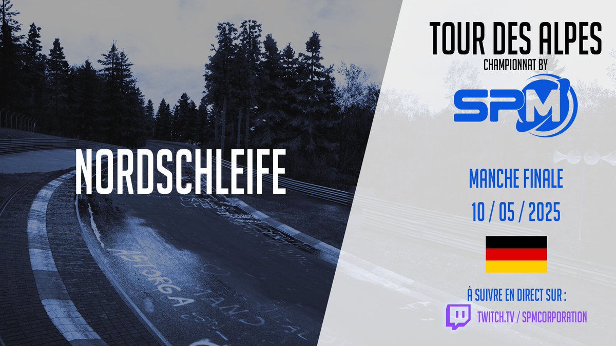 Aujourd'hui manche finale sur le circuit de NORDSCBLEIFE🇩🇪  du championnat tour des alpes avec une course de 12 heures 

Départ à 10h 

#universeisours #assettocorsacompetizione