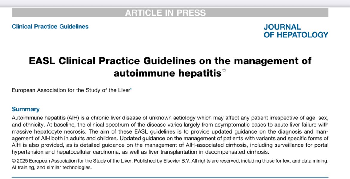 Dina Tiniakos (@dinatiniakos) on Twitter photo After 🔟 years, the new <a href="/EASLnews/">EASLnews</a> CPG on AutoImmune Hepatitis are here! 👉bit.ly/3F372Sf Liver biopsy 🔬 remains a pillar for diagnosis🎯! Congratulations to the author team 🇬🇷 🇳🇱🇬🇧 🇩🇰 🇩🇪🇪🇸🇮🇹🇭🇺 &EASL <a href="/ESP_Pathology/">European Society of Pathology (ESP)</a> <a href="/my_ueg/">my_UEG</a> <a href="/eemh_hasl/">HASL</a> <a href="/UKLiverPath/">UK Liver Pathology Group</a> <a href="/LiverPath_HPHS/">Hans Popper Hepatopathology Society</a> After 🔟 years, the new <a href="/EASLnews/">EASLnews</a> CPG on AutoImmune Hepatitis are here! 👉bit.ly/3F372Sf Liver biopsy 🔬 remains a pillar for diagnosis🎯! Congratulations to the author team 🇬🇷 🇳🇱🇬🇧 🇩🇰 🇩🇪🇪🇸🇮🇹🇭🇺 &EASL <a href="/ESP_Pathology/">European Society of Pathology (ESP)</a> <a href="/my_ueg/">my_UEG</a> <a href="/eemh_hasl/">HASL</a> <a href="/UKLiverPath/">UK Liver Pathology Group</a> <a href="/LiverPath_HPHS/">Hans Popper Hepatopathology Society</a>