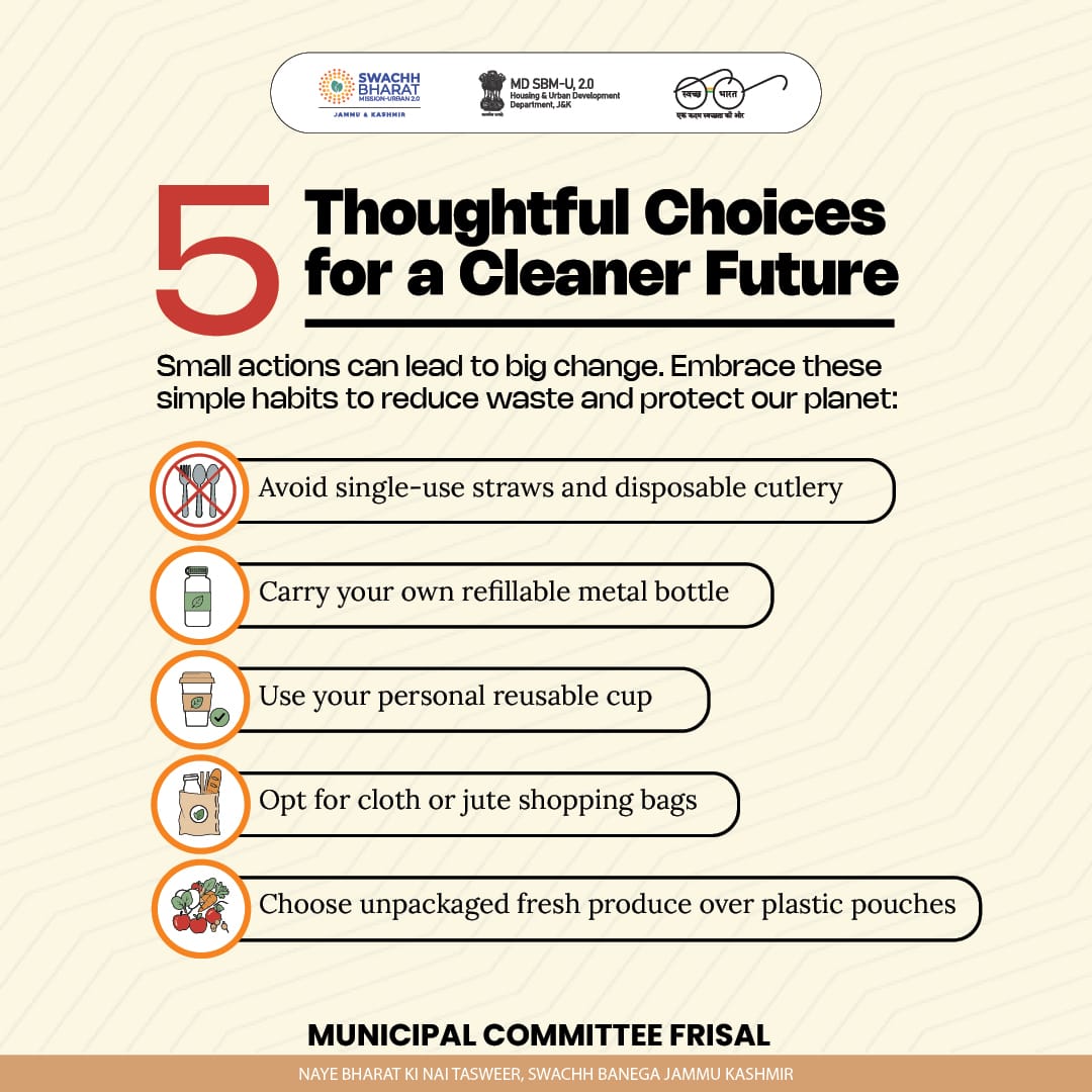 EoFrisal's tweet photo. Small changes make a big difference! 🌍
Say no to plastic, carry reusables, and choose fresh unpackaged goods.
Let’s build a cleaner, greener future. 🌿
#SwachhBharat #EcoFriendly #Frisal https://t.co/2TYPVOdgne