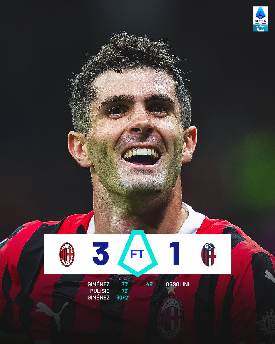 Hasil <a href="/SerieA/">Lega Serie A</a> 

📌 Milan 3-1 Bologna

Simulasi final Coppa Italia. Milan kalahkan Bologna. 

Sudah ketahuan kan siapa yang bakal dapet gelar.