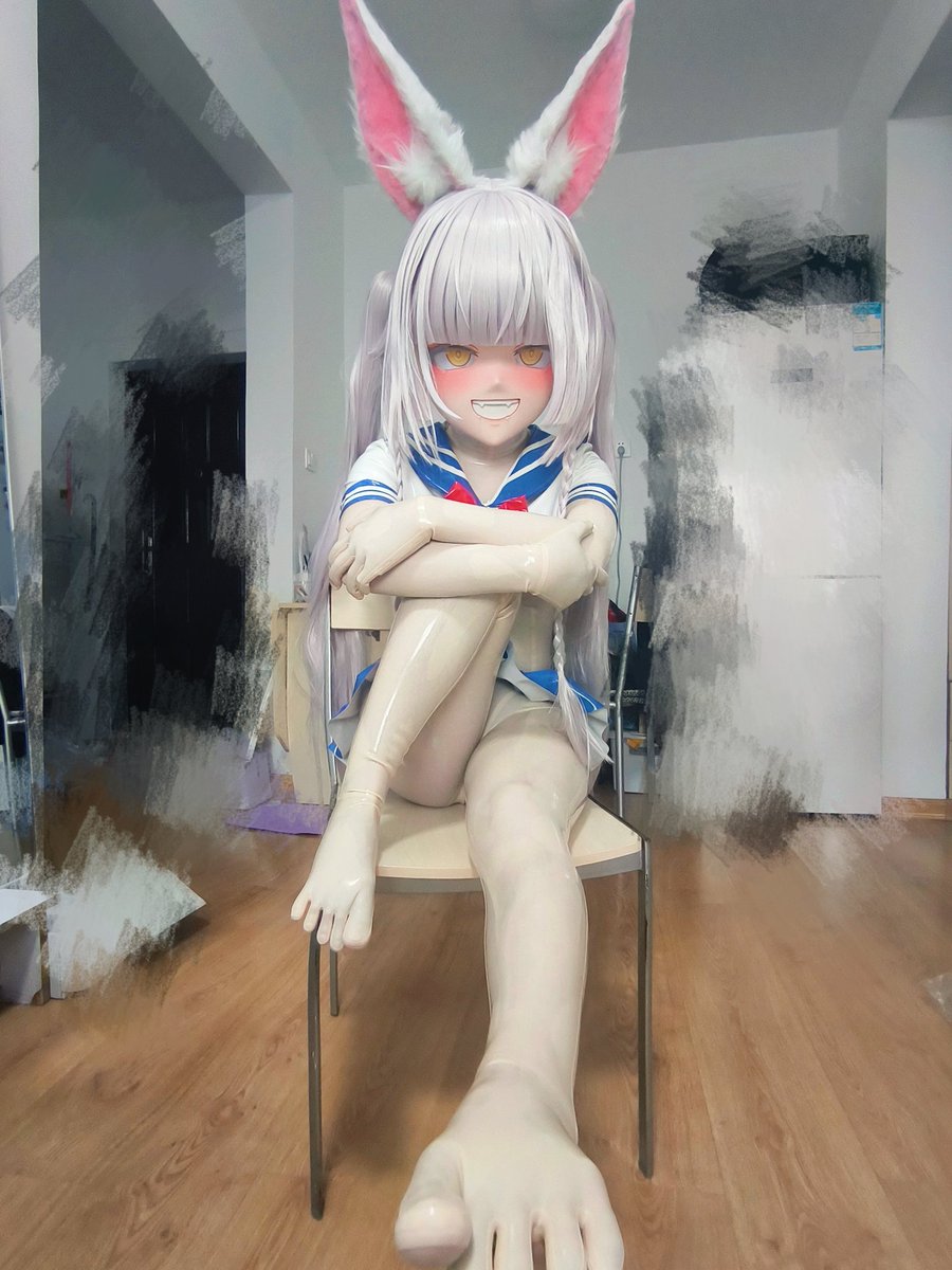 不要再舔啦，我很怕痒啦😝
#kigurumi