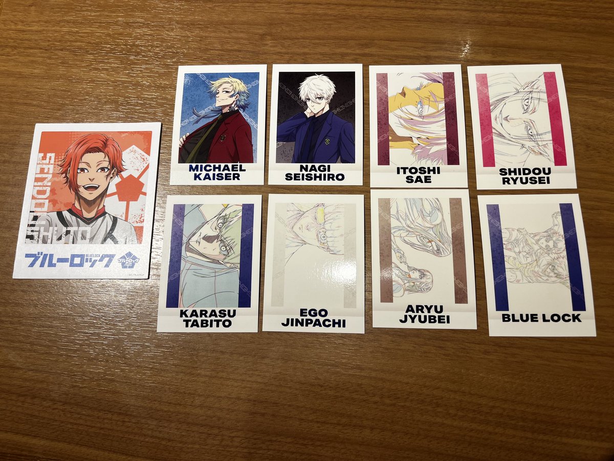 交換 ブルーロック エゴ展 ぱしゃこれ インスタントフォト風カード

譲）カイザー 凪 冴 士道 烏 絵心 蟻生 閃堂

求）雷市

本日池袋手渡しor平日都内手渡しor郵送
お気軽にお声がけ下さい💫