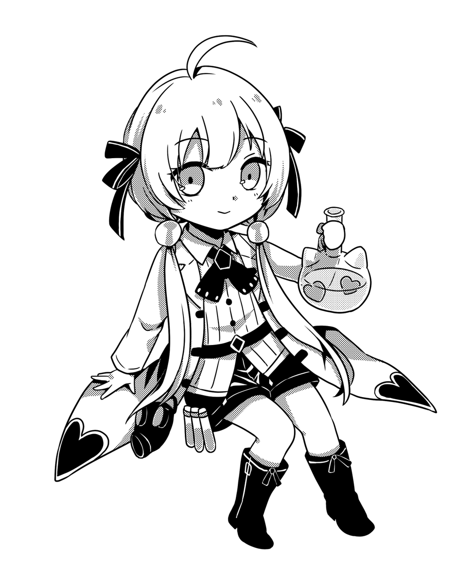 nb47gr02's tweet photo. メルぱらでのどこかの誌面に提供した絵の、没になった白黒ver
最初カラー使う予定じゃなかったからそっちを先に公開しちゃってたんだよなあ← https://t.co/0iANFhak51