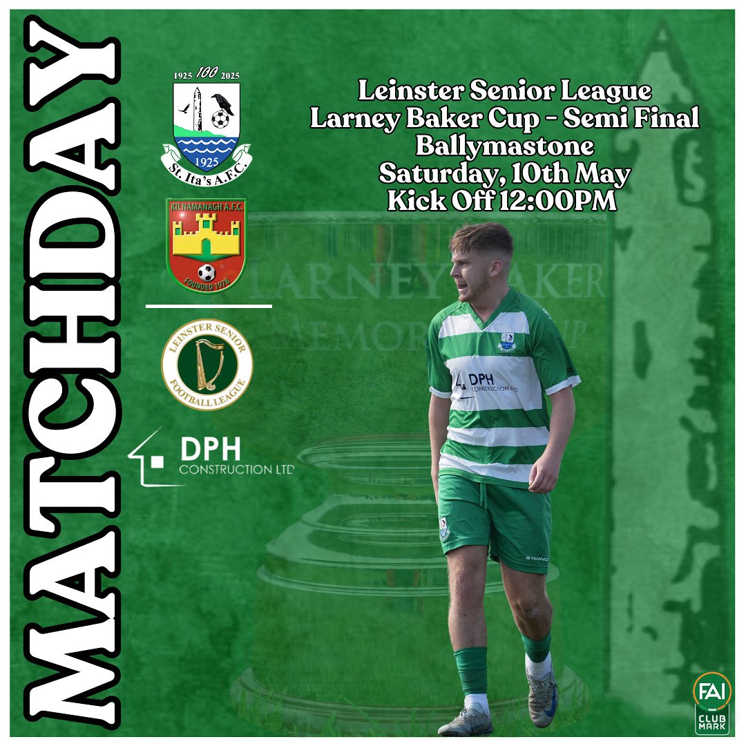 St Ita's AFC (@stitasafc) on Twitter photo 🟢⚪️ 𝗠𝗔𝗧𝗖𝗛𝘿𝘼𝙔 🟢⚪️
🆚 Kilnamanagh AFC
🕗 12:00 PM
🏆 Larney Baker Cup - Semi Final
🏟 Ballymastone
#stitasafc
#weareitas
<a href="/LSLLeague/">Leinster Senior League</a> <a href="/AlQuinn2015/">LSL Live Update’s</a> 🟢⚪️ 𝗠𝗔𝗧𝗖𝗛𝘿𝘼𝙔 🟢⚪️
🆚 Kilnamanagh AFC
🕗 12:00 PM
🏆 Larney Baker Cup - Semi Final
🏟 Ballymastone
#stitasafc
#weareitas
<a href="/LSLLeague/">Leinster Senior League</a> <a href="/AlQuinn2015/">LSL Live Update’s</a>