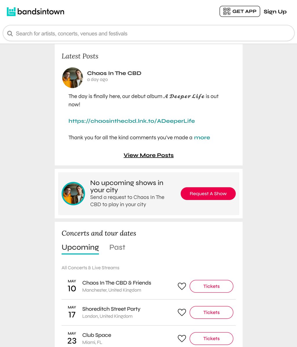 By gods what in fresh hell is going on with Bandsintown fonts.