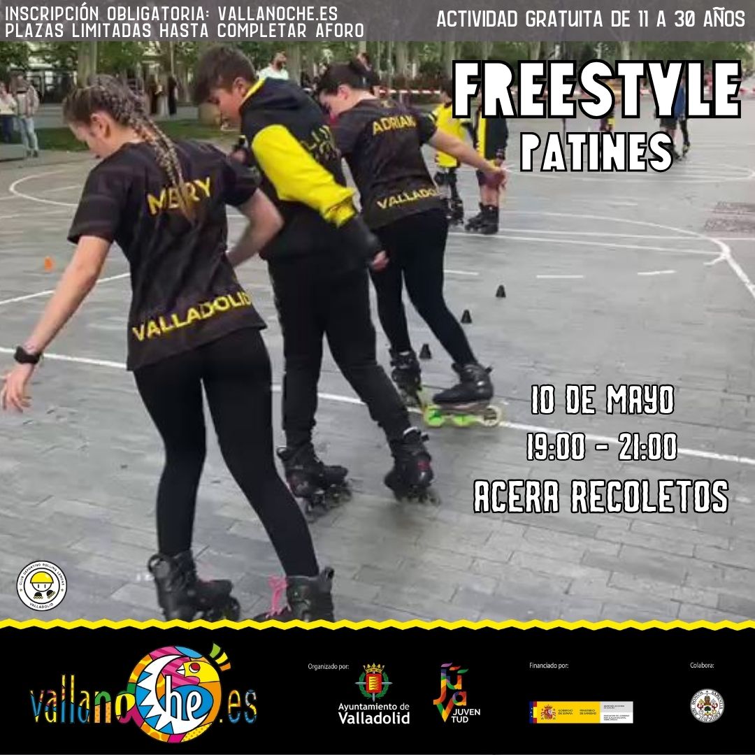 AUVASA (@auvasavll) on Twitter photo 📢 Freestyle patines con <a href="/VallaTarde/">vallatarde</a> y <a href="/vallanoche/">VallanoChe</a>
📌 Acera Recoletos
⏰ De 19:00 a 21:00 horas
👉 Disfruta de la actividad #MejorEnBUS
🚍 Líneas con parada cercana: 1, 2, 3, 4, 5, 6, 7, 8, 9, 18 y 19
👉+ info en: vallanoche.org 📢 Freestyle patines con <a href="/VallaTarde/">vallatarde</a> y <a href="/vallanoche/">VallanoChe</a>
📌 Acera Recoletos
⏰ De 19:00 a 21:00 horas
👉 Disfruta de la actividad #MejorEnBUS
🚍 Líneas con parada cercana: 1, 2, 3, 4, 5, 6, 7, 8, 9, 18 y 19
👉+ info en: vallanoche.org