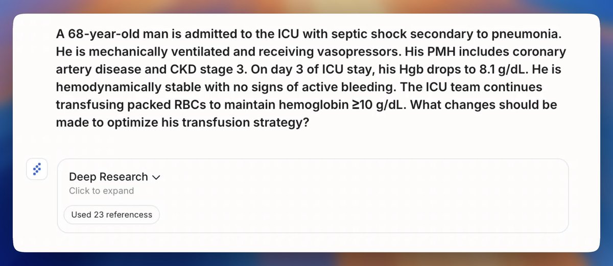 #AskPathway — Can you optimize the transfusion strategy for this ICU patient?

pathway.md/ai/history/c8d…