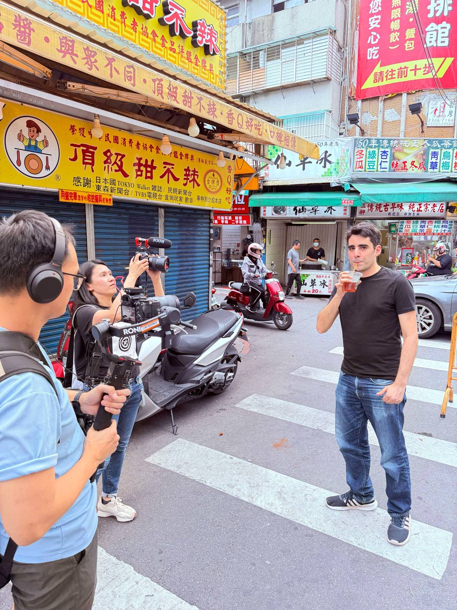 Fun times this week sampling delicious local food for Taiwanese broadcaster Taiwan Plus. Video coming soon! 😃