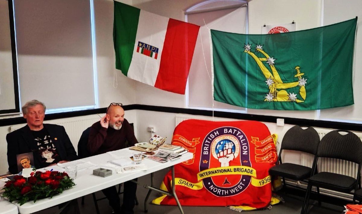 🚩PATRIOTS &amp; PARTISANS🚩

Wonderful Victory Day commemoration at the Working Class Movement Library, Salford

With talks celebrating the anti-fascist resistance from the British and Irish volunteers in the Spanish Civil War, the partisans who liberated Italy, and the USSR's Great